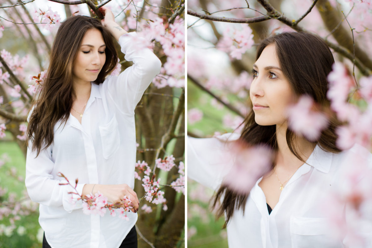 Fotoshooting Kirschblüten Brenzpark