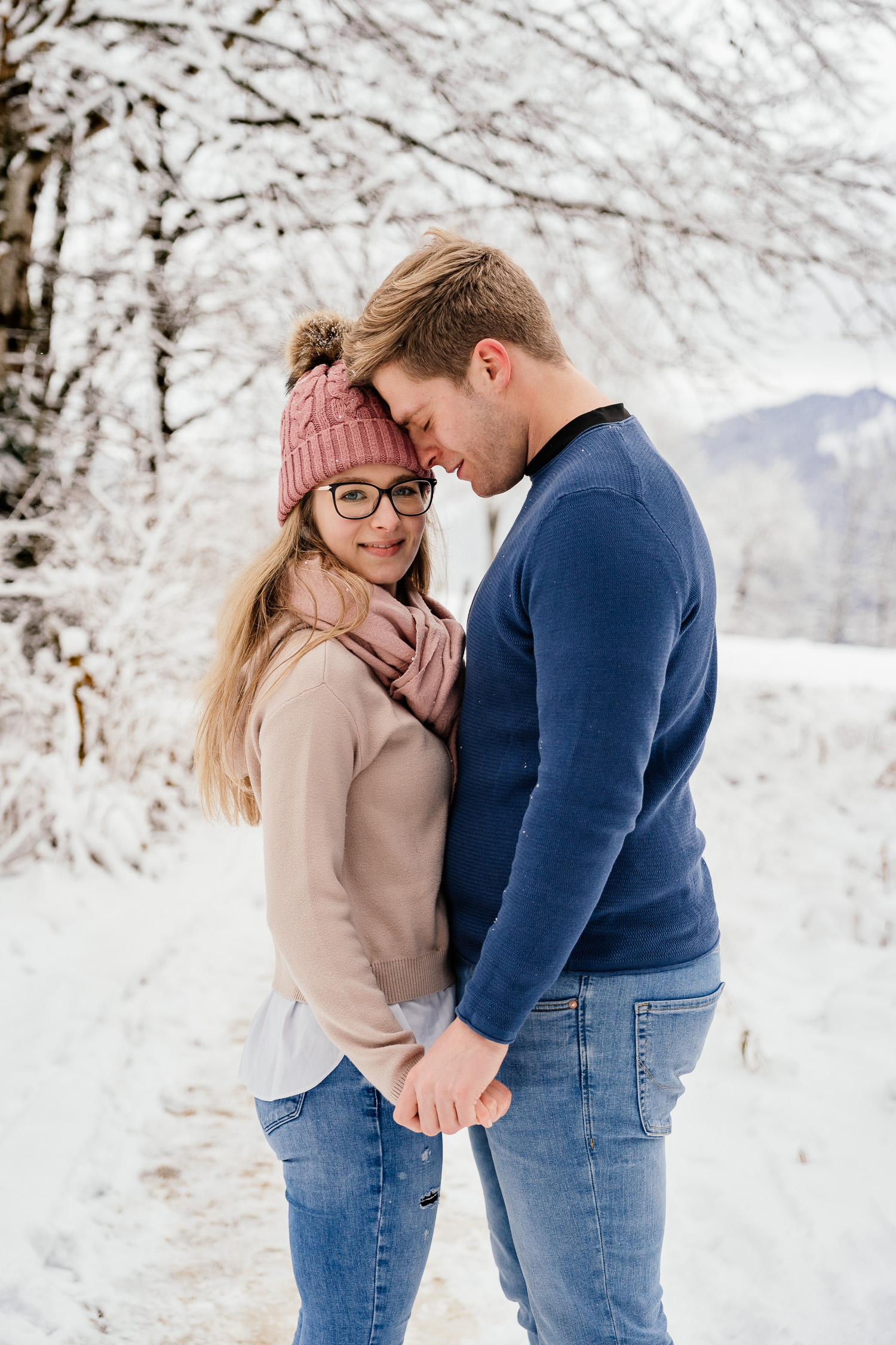 Fotoshooting im Winter am Tegernsee