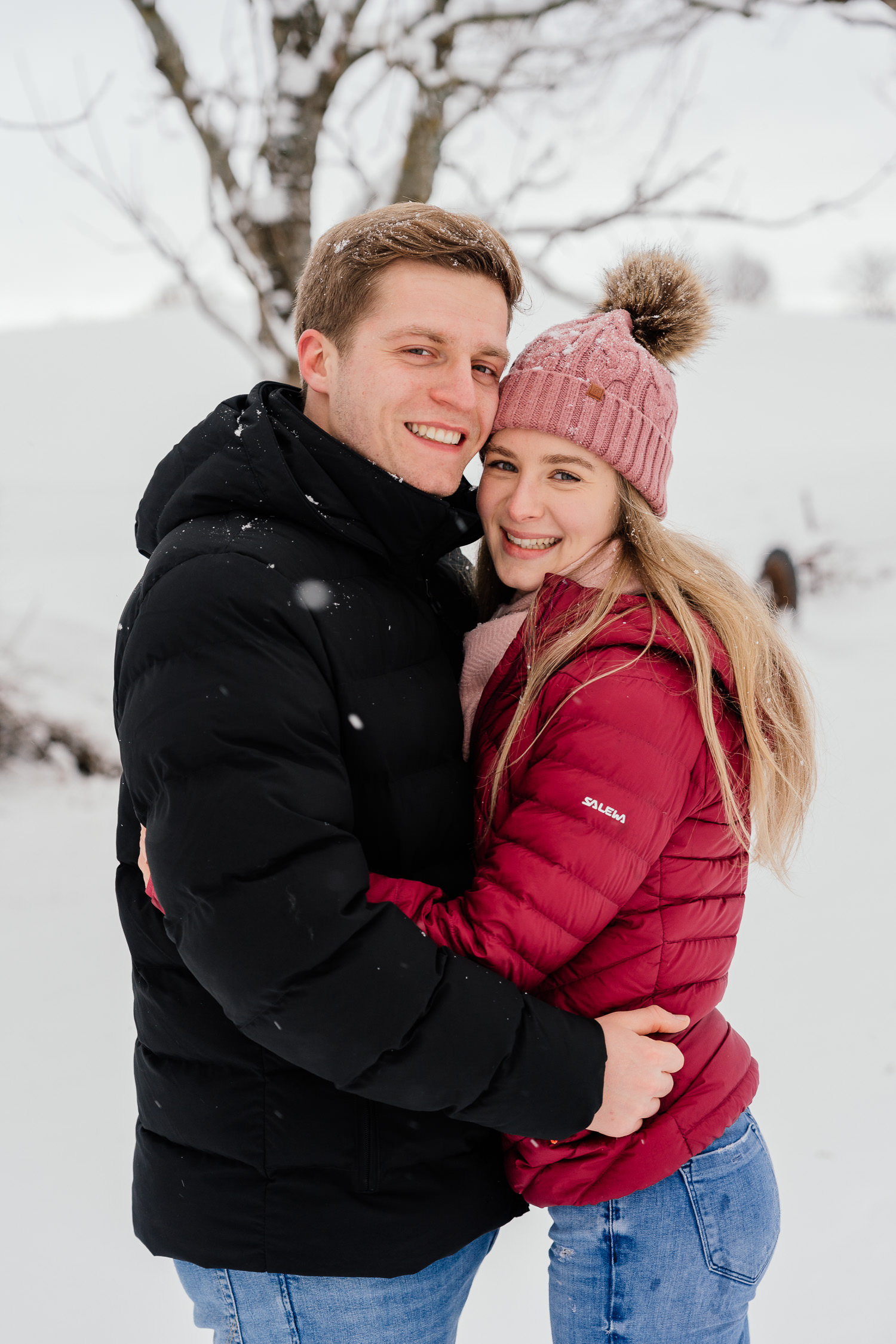 Winterliches Fotoshooting in den Bergen